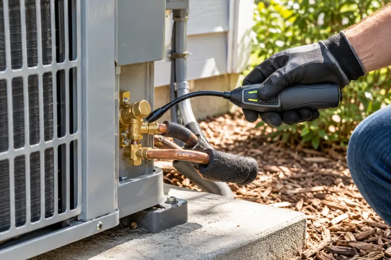 Illustrative hvac & refrigerant leak detection inspection